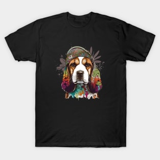 Hippie Beagle T-Shirt